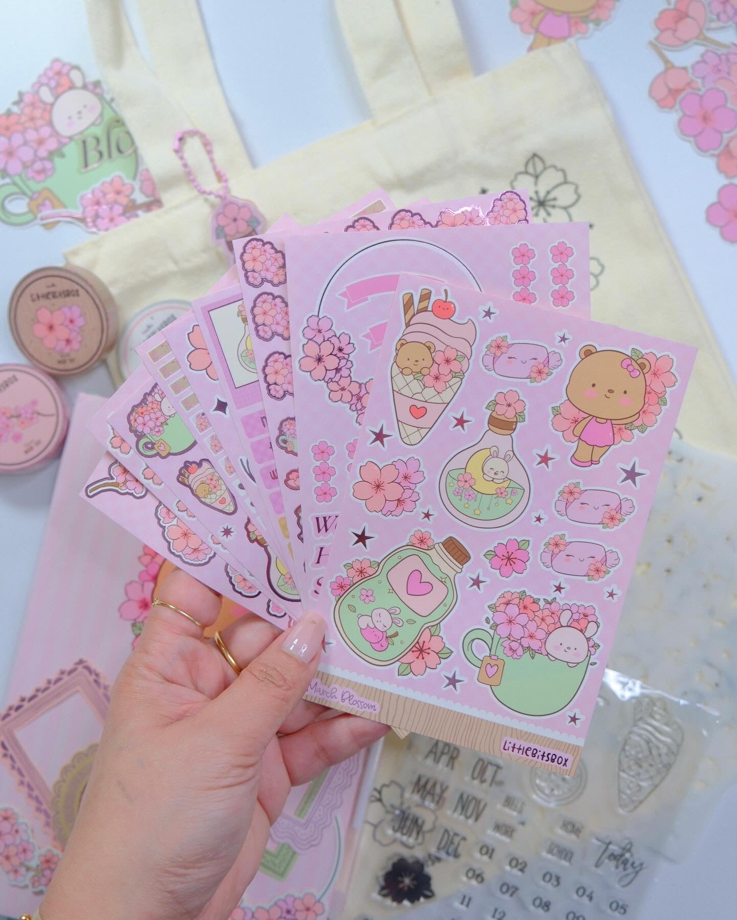 March Blossom A Cherry Blossom Stationery Kit