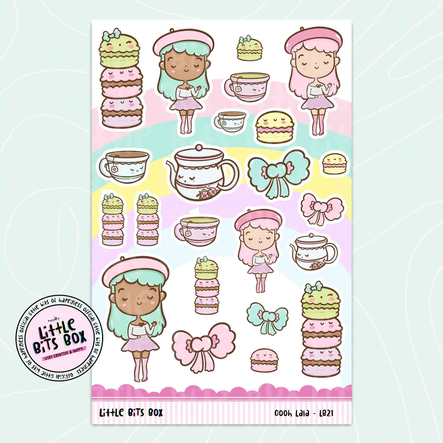 Oooh Lala Deco Sticker Sheet