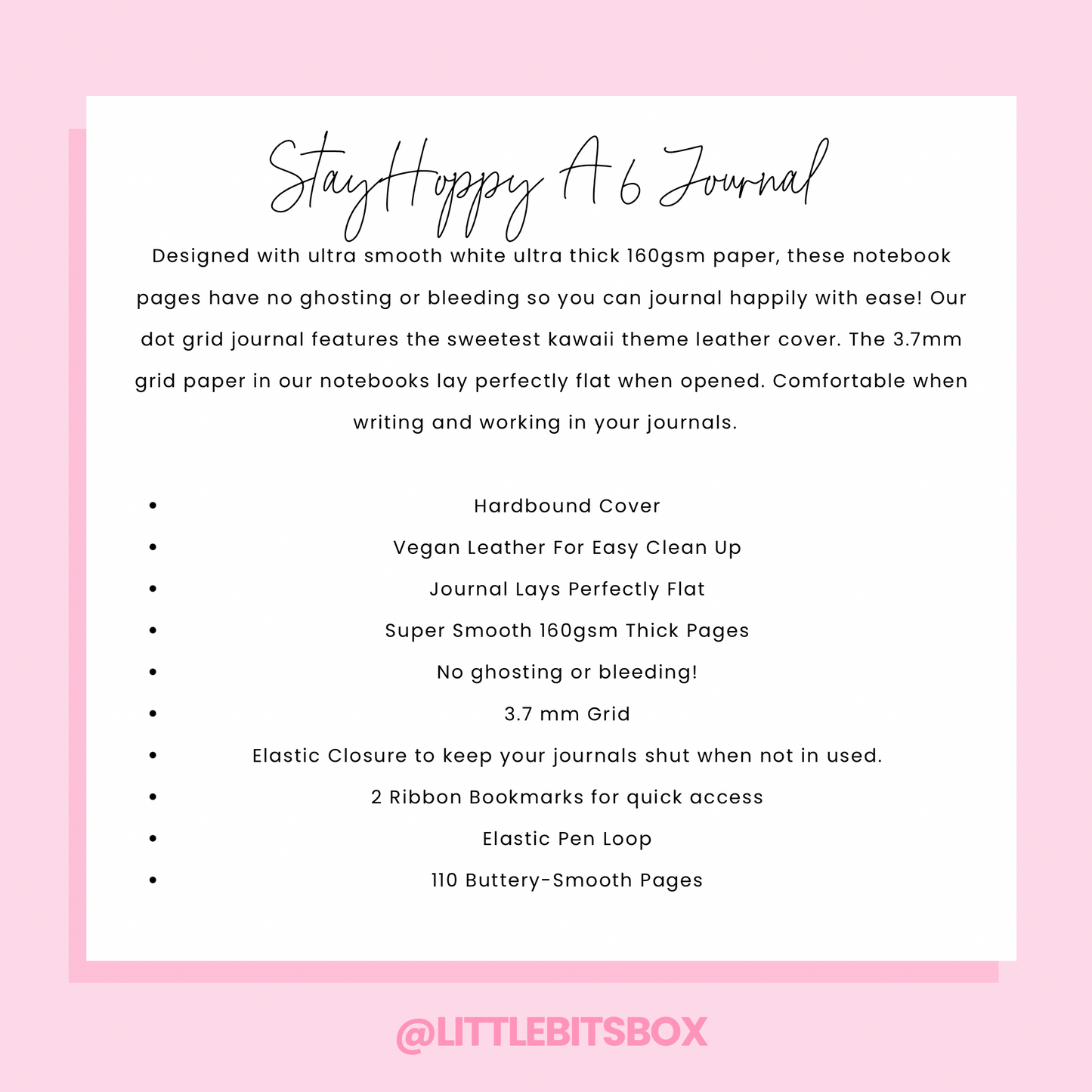 Stay Hoppy A6 Hardbound Cover Journal