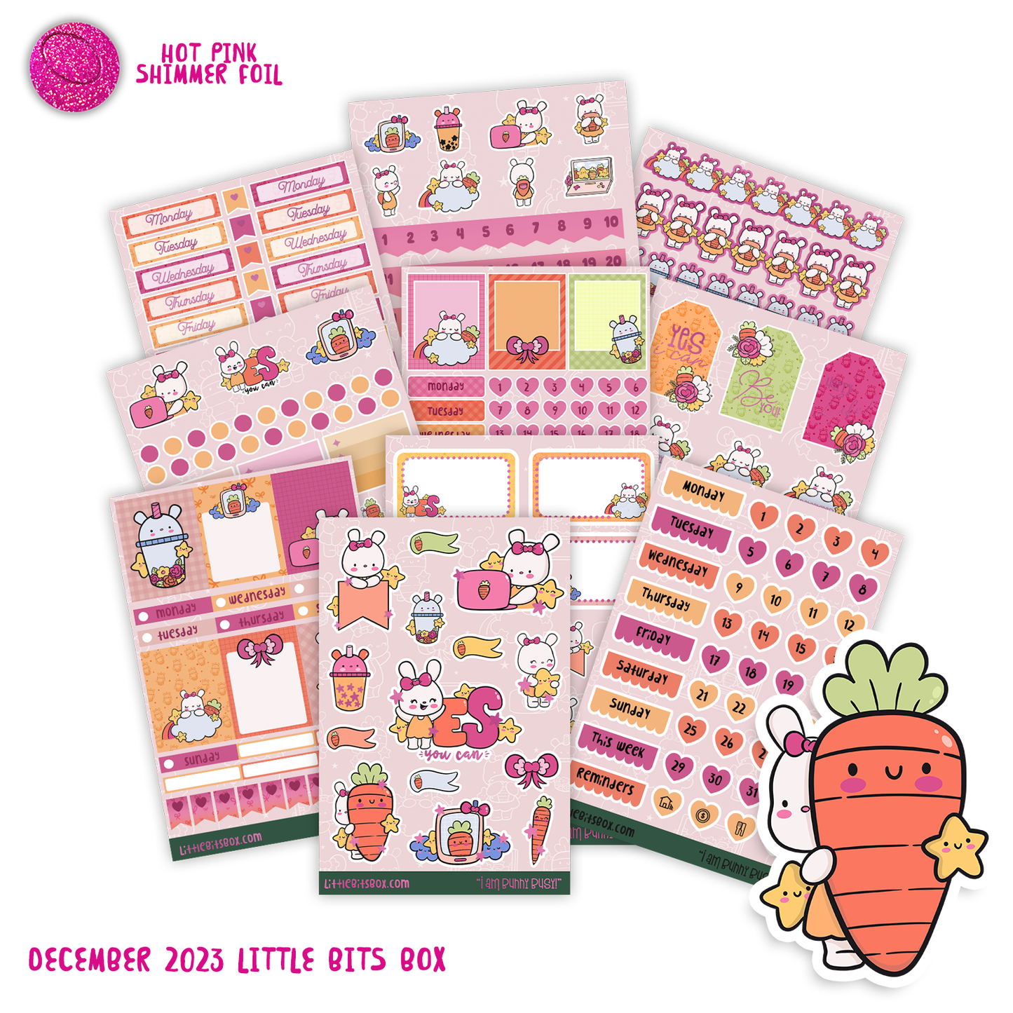I am bunny busy Kawaii Stationery Kit
